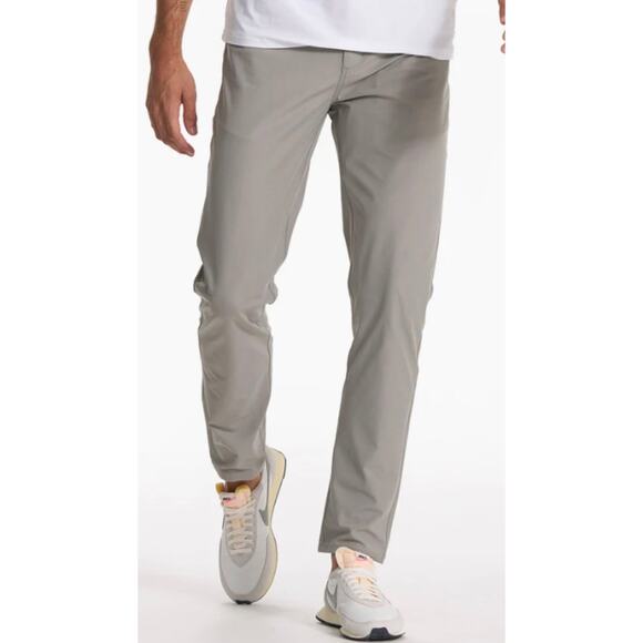 Vuori Men's Meta Pant Athletic Slim Grey Stretch Men's 38 x32 New Preppy - Picture 1 of 12